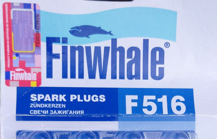 Комплект свечей из четырех штук Finwhale F516 для Лады Весты