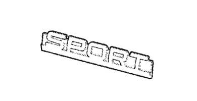 Орнамент SPORT на крышку багажника Лада Веста